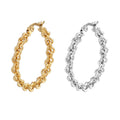 Wholesale Stainless Steel Thick Chain Hoop Gold Plated Earrings Jewelry for Women China Manufacturer Factory Supplier