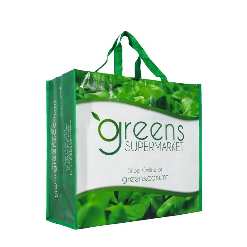 Custom Non Woven Shopping Bag Waterproof Foldable Reusable Tote Eco Friendly Grocery Bag Wholesale RPET Tote Bag