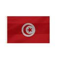 Custom Size Hot Sale Tunisia Flag Wholesale Cheapest National Banner High Quality 100% Polyester Flags