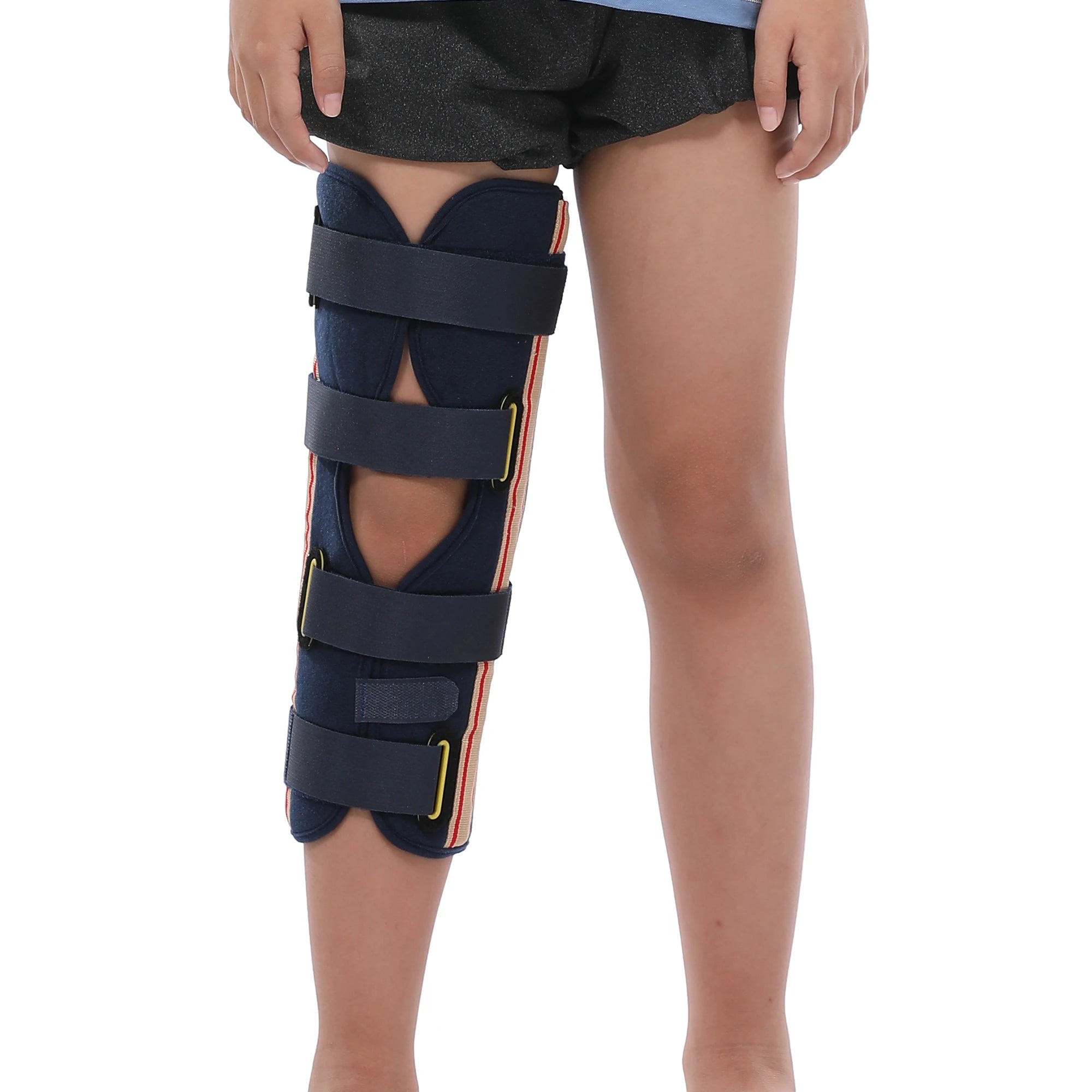 Children's Comfortable Nylon Knee Immobilizer Belt Brace Steel & Plastic Knee Support for Rehabilitation Class I Instrument