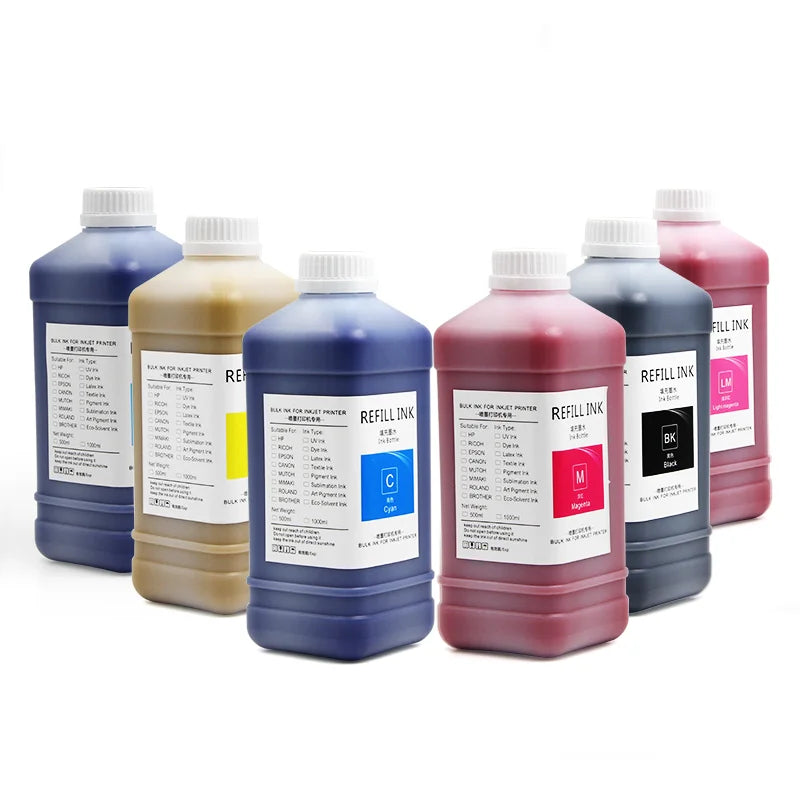 Supercolor 1000ML/Bottle 6 Color Eco Solvent Ink for Epson  DX4 DX5 DX6 DX7 Print Head