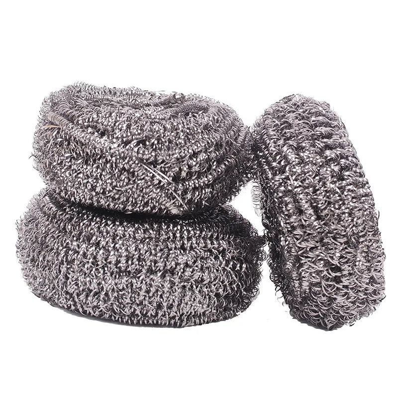 Factory Direct Supply Indoor Household Stainless Steel Wire Cleaning Brushes Kitchen Scourer Scrubber