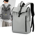 Custom logo Men's Roll Top Computer Bags Backpack Casual Sports Travel Waterproof School Rolling Student Laptop Backpack