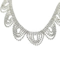 Glass Rhinestone Fringe Trim Wave Shape Crystal Tassel  Cup Chain DIY Garment Shoes Bags Ornament