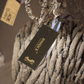 Customized Paper hang Tag with String Luxury Gold Foil Embossed logo Design Paper Seal Tag Swing Price Tag