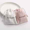 50Pcs Custom Jewelry Velvet Packaging Bag Drawstring Pouch Bag Suede Jewelry Pouch with Logo