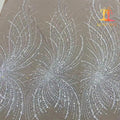 New Style 100% Polyester Eco-Friendly Mesh Luxury Pearl Heavy Beaded Wedding Embroidery Bridal Laces Fabrics XM-BF0543