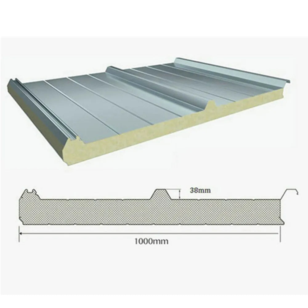 200mm Industrial Waterproof Aluminum Roof Thermal Insulation Cold Room Polyurethane Decorative Sandwich Wall Panels