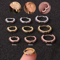 Women's Colorful Zircon 925 Sterling Silver Mini Hoop Earrings Gold Plated 6/8/10mm Diameter Safe Hinged Clasp Huggie Earrings