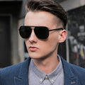 2022 New Fashion Polarized Sunglasses Metal Large Frame Men's Sunglasses Driving Sunglasses