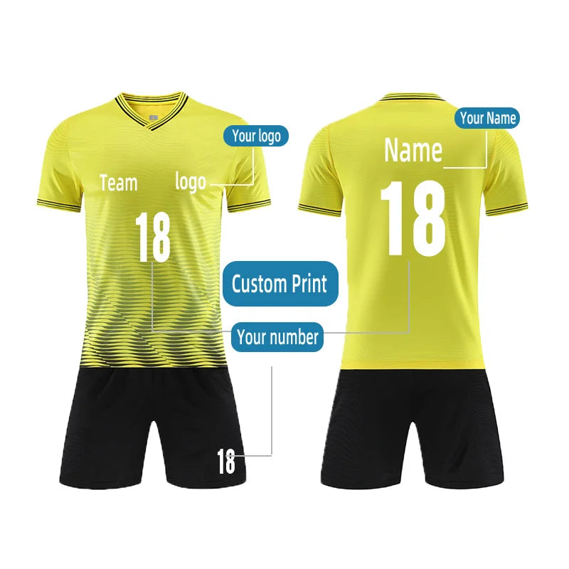 Quick Drying Breathable Custom 100% Polyester Soccer Uniforms Soccer Team Wear Wholesale Football Clothes