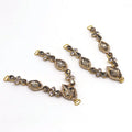 Latest Garment Shoes Slippers Chain Sandal Shoes Chain Metal Rhinestone Upper Ornaments With Stones for Garment Accessories
