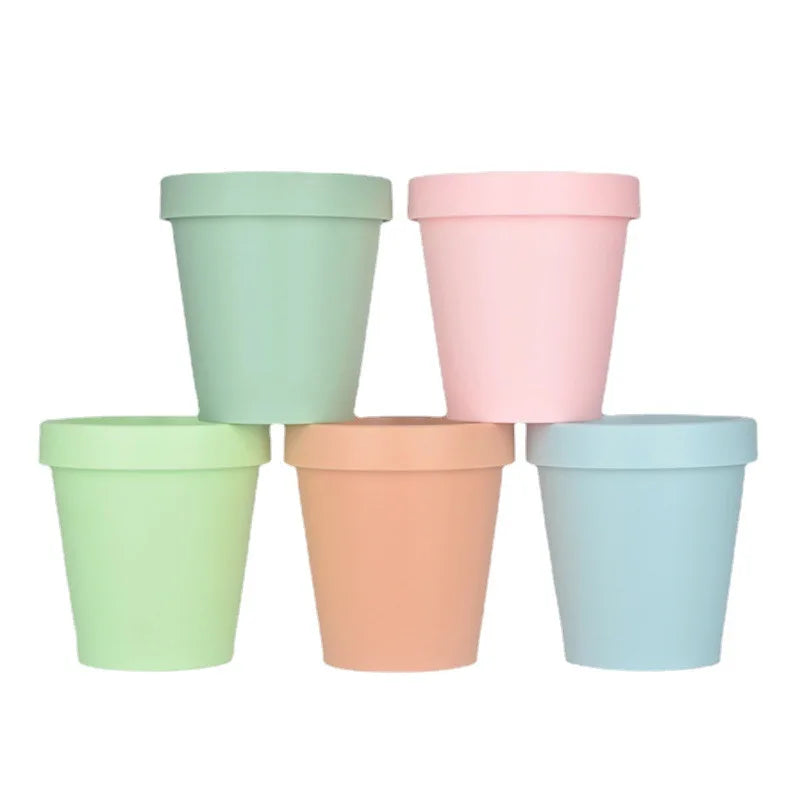 Macaron Color Empty 200ml Pink Blue Green Wide Mouth Cosmetic Cream Scrub Jar