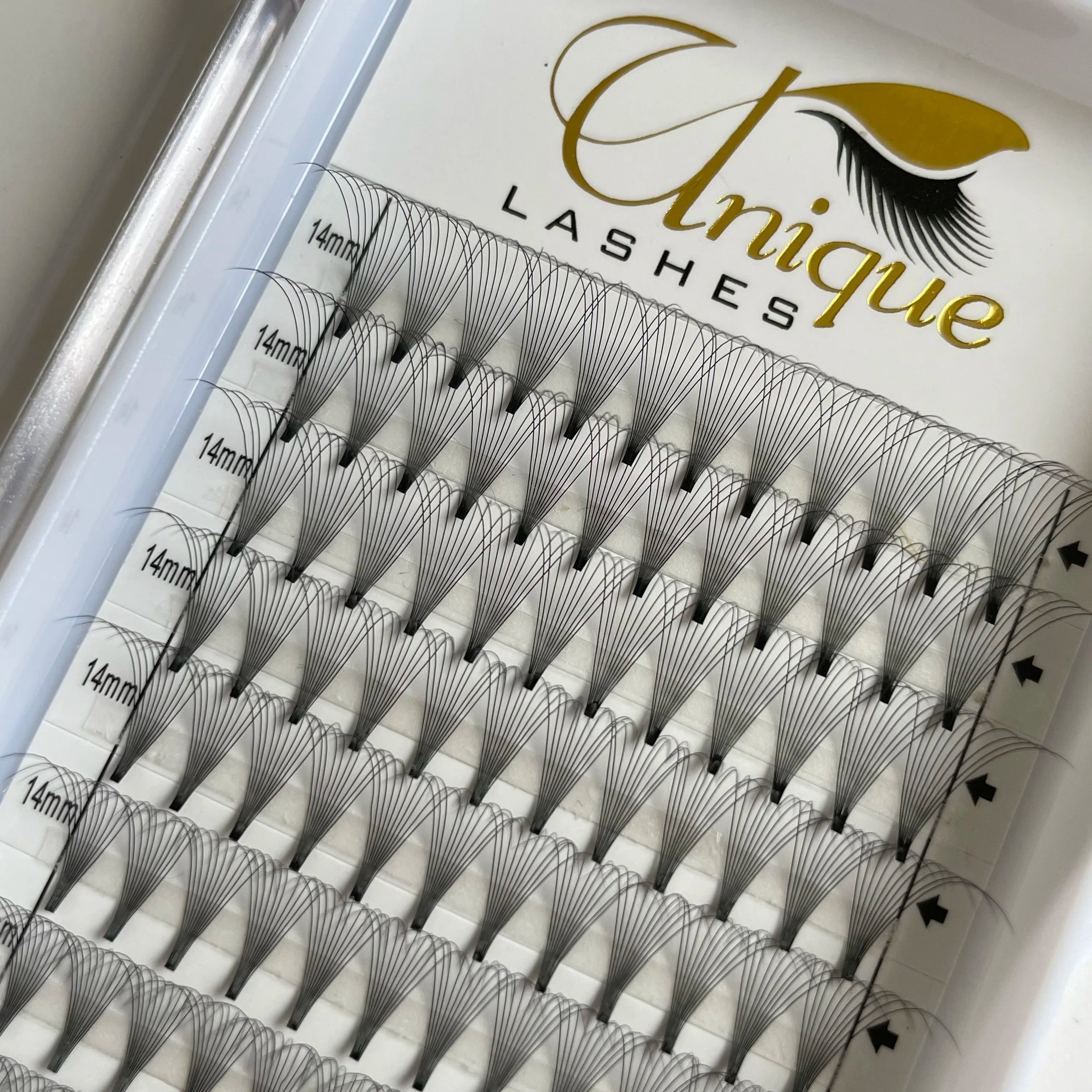 Professional Korean Pre Made Fan Eyelashes Superroot Lashes 3d 10d Large Tray Premade Fans