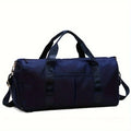 Oxford Cloth Unisex Gym Yoga Bag Casual Fitness Shoulder Bag Zipper Closure Shoe Compartment Weekender Travel Bag Fashionable