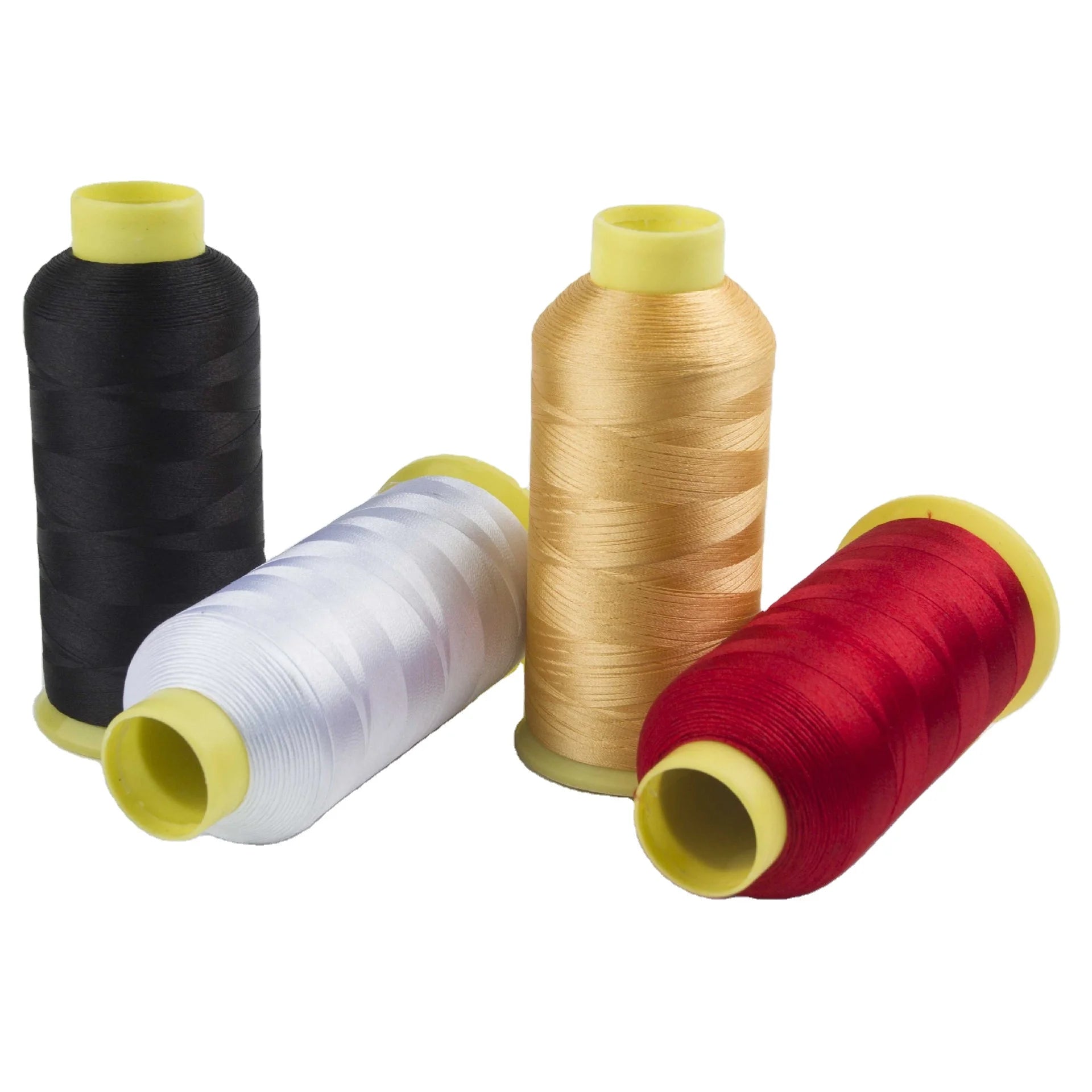 Eco-Friendly 120d/2 4000Y High Tenacity 100% Polyester Machine Embroidery Thread 40wt Sewing Embroidery Threads 100g in Stock