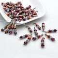 Crystal Pendants for Jewelry Making DIY Glass Pendant for Zipper Slider and Apparel Accessories