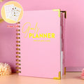 Wholesale A5 Spiral Undated Weekly Schedule Goals Journal Planner Book with Free Sticky