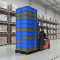 Solid Heavy-Duty Recyclable Plastic Storage Boxes Bins Stackable Multi-Function Logistics Efficient Storage for Auto Industry