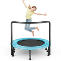 Folding  36 Inch Trampoline with Adjustable  Handle Children Elastic Jump Bed with Cover Mini Trampolines