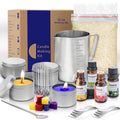 Candle Making Kit for Adults Easy Use Homemade Candle Kit for Beginners Include 12.7oz Soy Wax 50 Wicks 4 Color Dyes 4 Oil Scent