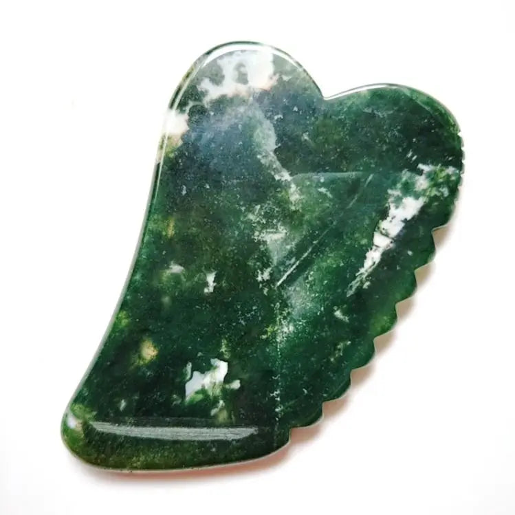 2026 Indian Agate Gua Sha Comb Gua Sha Crystal Heart Body Gua Sha Stone with Box