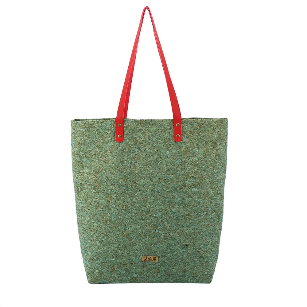 Cork Fabric Natural Style Eco Shopping Tote Promotional Gift Bag Factory Custom Big Cork Eco-friendly Bag with logo Eco