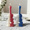 Creative Art Candles Cute Violin-shaped Scented Candles Perfect for Birthdays Weddings and Valentine's Day.