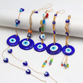 RisingMoon Car Evil Eye Rear View Mirror Charm Blue Glass Decorative Good Luck Protection Pendants  Car  Charms