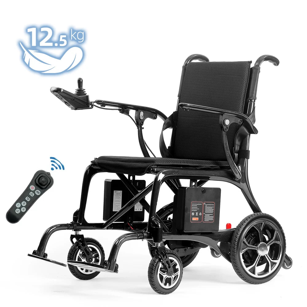 High-end Carbon Fiber Folding Portable Travel Electric Wheelchair for Enhanced Mobility