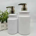 Large Empty Plastic Pump Bottle 300ml 500ml white black Shampoo Lotion Bottle  for Body Milk Packaging Container