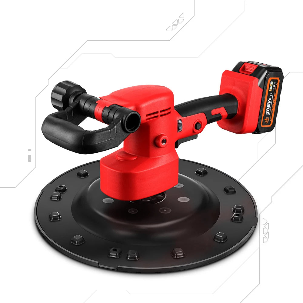 Brushless 380mm Electric Drywall Sander Pole Polisher 1200W Variable Speed DIY for Makita 18-20V Battery