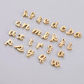 Hot Factory Lower Case Letter Initial Charm Stainless Steel 18K Gold Plated DIY Pendant A-Z Cheap Price Wholesale Fashion Jewel