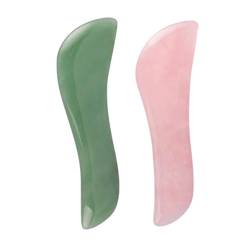 Natural Jade Facial Beauty Tools Point Massage Stick Anti-Aging GuaSha Scraping Board