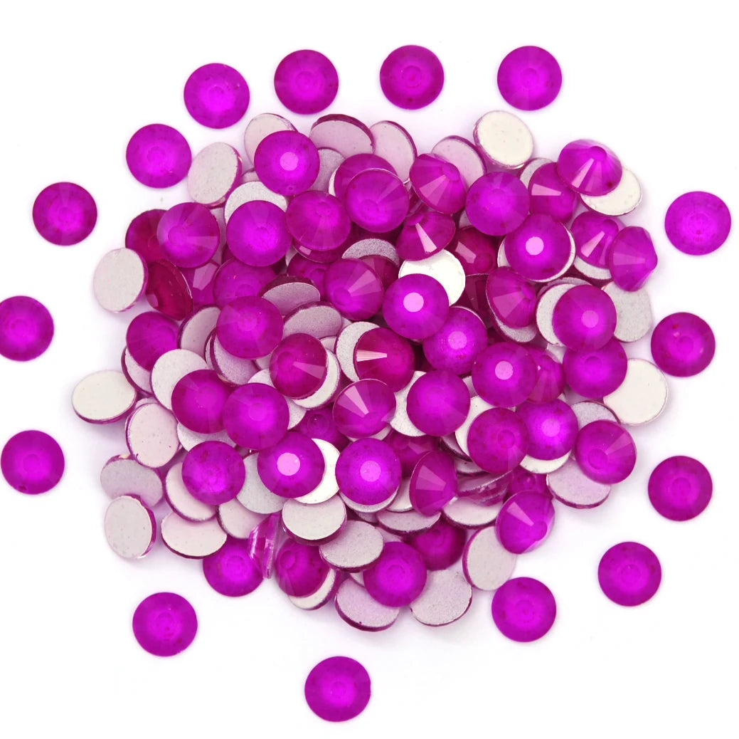 Factory Flat Back Neon Color Rhinestones Glass Bulk Crystal Wholesale Strass Beads for Dresses