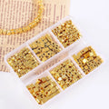 Hot Sale  DIY Bracelet Accessories Gold Square Bead Accessories for Jewelry Making