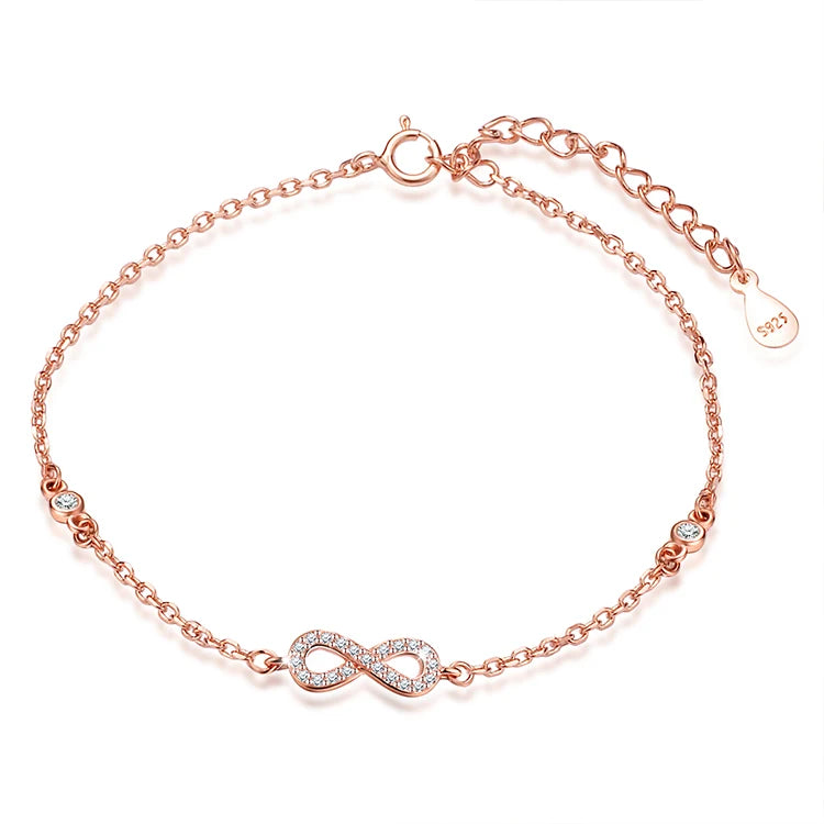 Fashion Jewelry Adjustable Chain Bracelet Charm Women Custom Bracelets 925 Sterling Silver