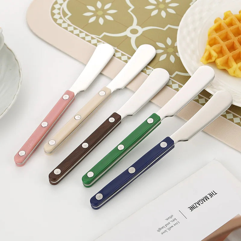 304 Stainless Steel Disposable Butter Knife Mirror Polished Spreader Durable Kitchen Cutlery Party Hotel Restaurant Tableware