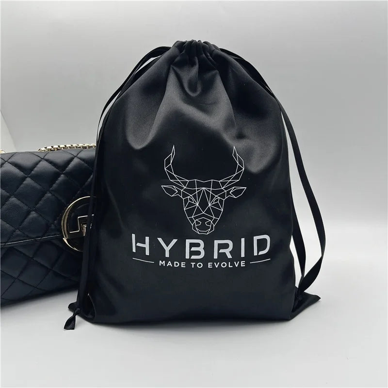 Custom Satin Bags Wholesale Satin Pouch Bag Storage Handbag/hair Bundles Dust Satin Packaging Bag