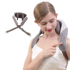 U Shape Electrical Shiatsu Back Neck Shoulder Neck Massager Body Infrared Heating Kneading Massager Car/Home Best Gift