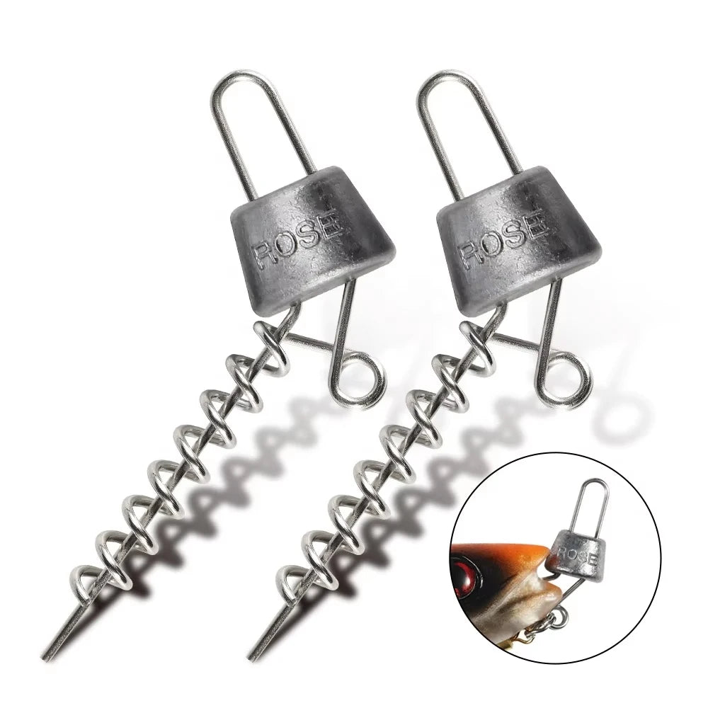 Spinpoler Multi Depth Screw System 5g 7g 10g 15g 20g With Stainless Steel Corkscrew for Curltail Softbait Pike Zander Trout Fish