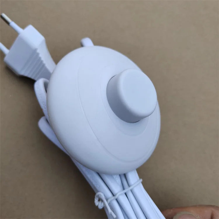 Salt Lamp Power Cord Extension Hanging Lantern Pendant Light E14/E26/E27 Socket Lamp Cord Set With On/Off Foot Pedal Switch