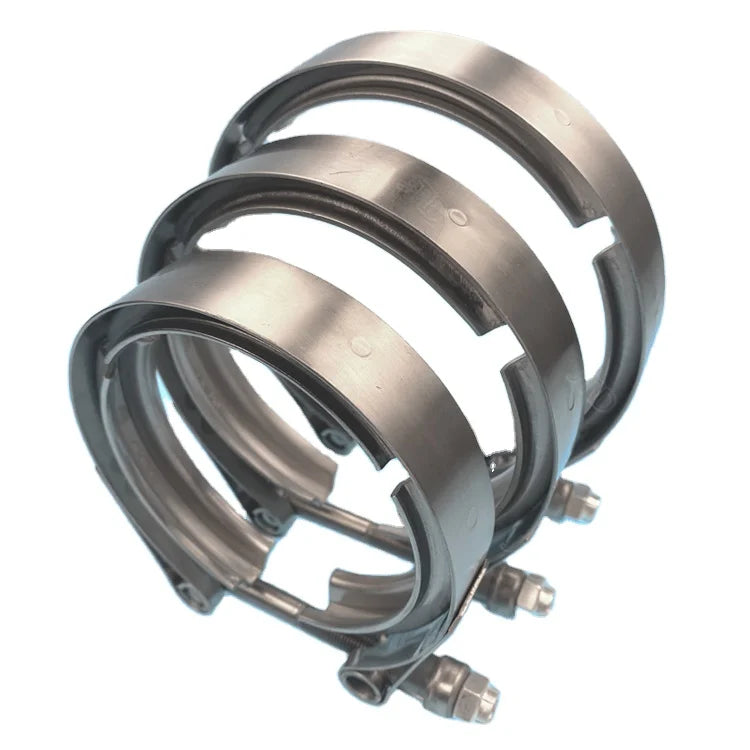 Factory Directly Sell in Stock  Stainless Steel Standard V Band Clamp for Turbo Exhaust Downpipe