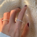 INS Elegant Hawaiian Pearl Rings Jewelry Women Wholesale