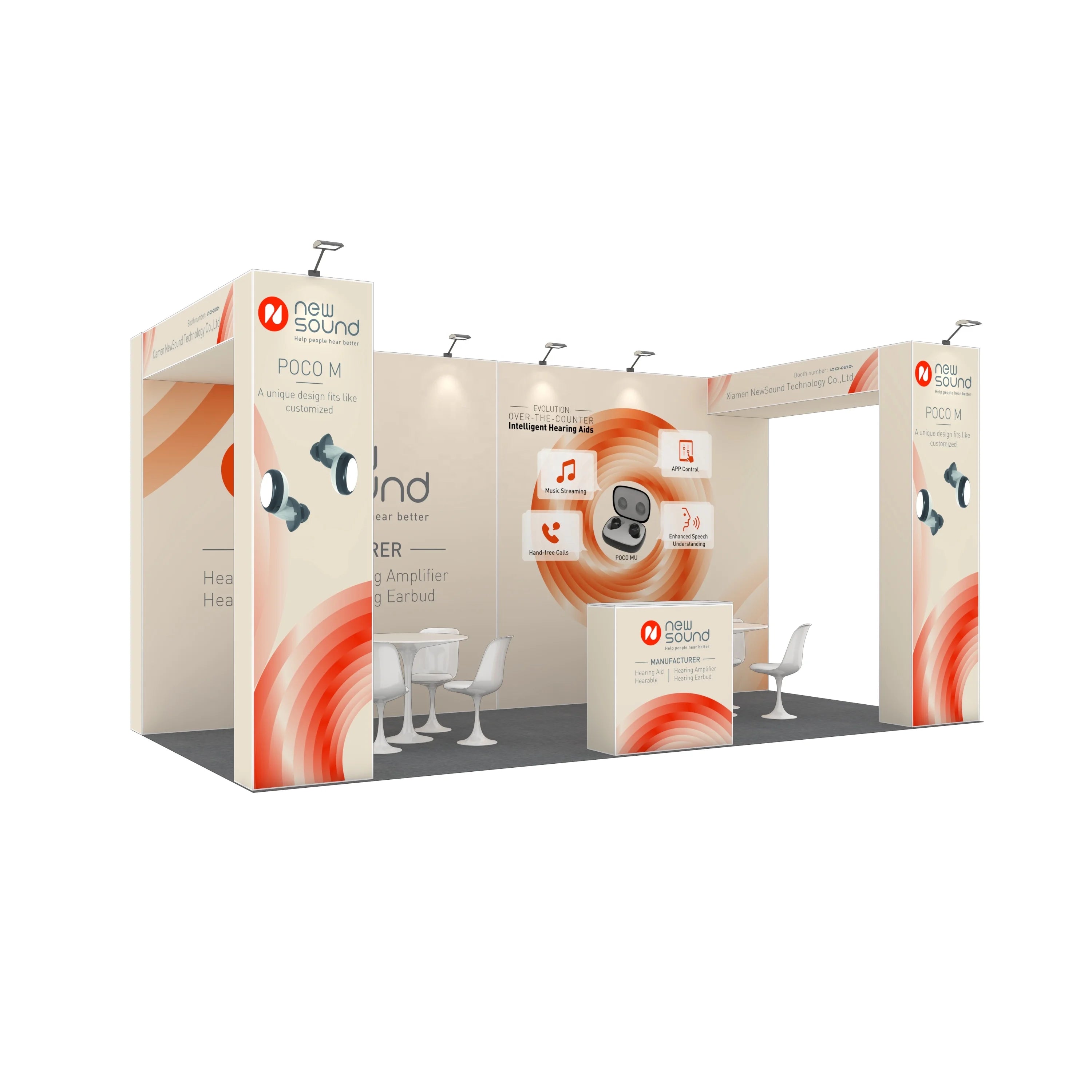 Portable Trade Show Booth Display  Exhibition Booth Custom Design SEG Pop up Display Stand for Expo Tradeshow