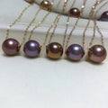 Certified New Arrival 10Mm 18K Pearl Necklace Perfect Circle Basic Flawless Freshwater Pearl Necklace Factory Wholesale