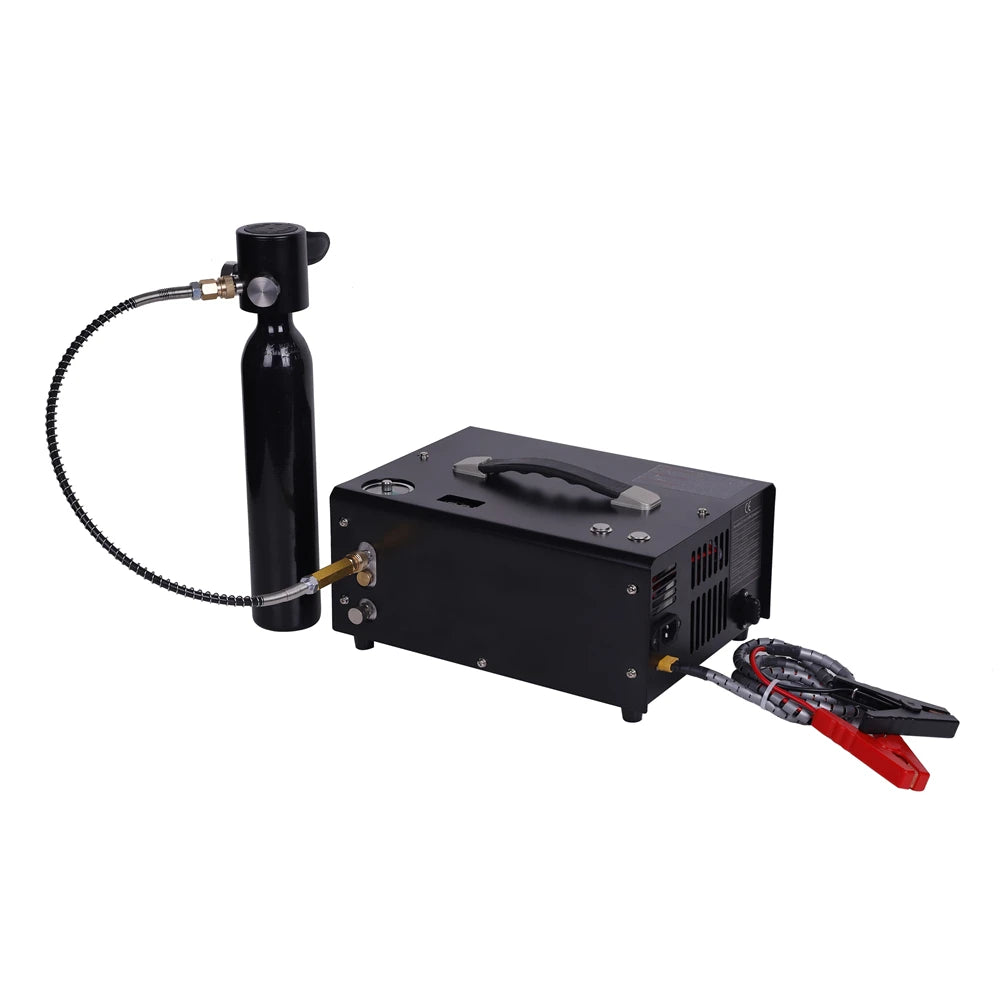 12 Volt Portable Pcp air Compressor 4500psi Auto Stop Pcp Pump with Built-in 110V 220V Transformer