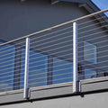 YL METAL Top-ranked Wire Rope Stainless Railing Balcony Fencing 42" Cable Railing Deck Posts Porch Railing