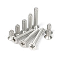 Din 965 Stainless Steel Flat Head Cross Silver Plated Machine Screw Metric Measurement System