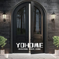 Top Manufacturer Black Double Front Entry Door With Half Around Arched Front Door With Half Glass Arched Top Exterior Doors